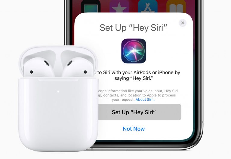 Tai nghe Bluetooth Airpods 2 Apple MRXJ2 thiết kế tính năng mới Hey Siri