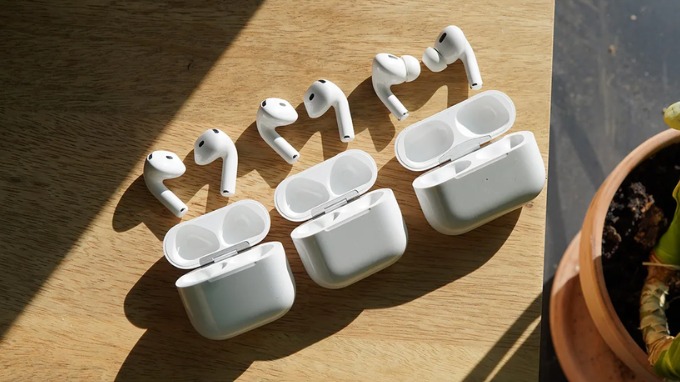 So sánh AirPods 4, AirPods 4 ANC và AirPods Pro 2